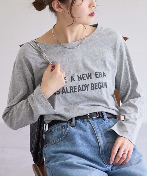 CIAOPANIC TYPY（チャオパニックティピー）の「アソートロゴ裾ラウンドTEE（Tシャツ/カットソー・レディース・ホワイト/グレー/ホワイトその他1・ONE）」の3枚目の写真