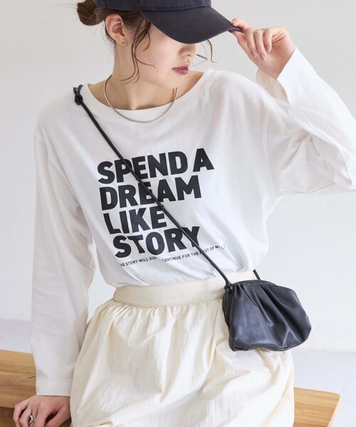 CIAOPANIC TYPY（チャオパニックティピー）の「アソートロゴ裾ラウンドTEE（Tシャツ/カットソー・レディース・ホワイト/グレー/ホワイトその他1・ONE）」の2枚目の写真