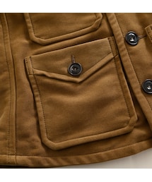 45R コットンフランネルノーカラーアニージャケット 45R（フォーティファイブアール）の「コットンフランネルのノーカラー