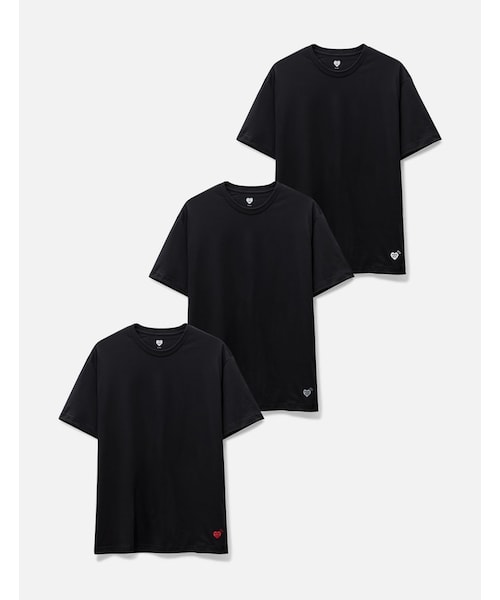 ヒューマンメイド 3-PACK ポケット Tシャツ 2枚セット M 白黒