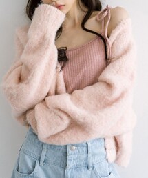 OLIVE des OLIVE | 『万人ウケ、コスパカーデ』/ブークレショートカーディガン(カーディガン/ボレロ)