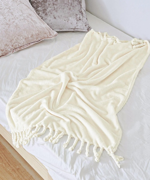 3coins（3coins）の「タッセル付きブランケット（ブランケット）」 - WEAR