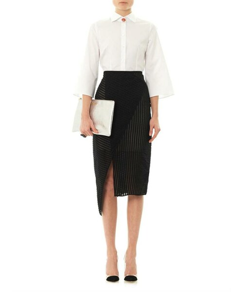 Erdem（アーデム）の「Erdem Caroline asymmetric pencil skirt