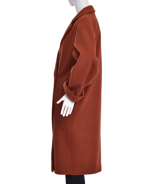 EMODA（エモダ）の「モッサマキシコート（ジャケット/アウター・レディース・グレー/ブラック/グリーン/キャメル・F）」の7枚目の写真