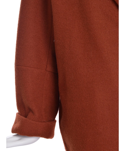 EMODA（エモダ）の「モッサマキシコート（ジャケット/アウター・レディース・グレー/ブラック/グリーン/キャメル・F）」の10枚目の写真