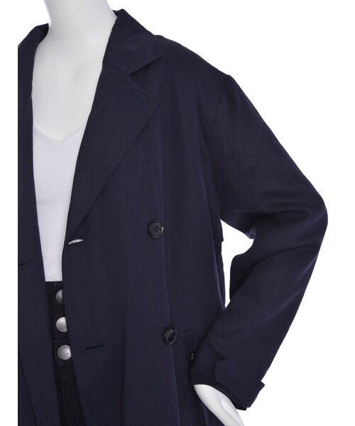 EMODA（エモダ）の「マキシトレンチコート（ジャケット/アウター・レディース・ブラック/ネイビー/ベージュ・S/M）」の10枚目の写真