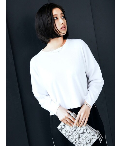 EMODA（エモダ）の「【S】パイソンコンパクトショルダーBAG（バッグ・レディース・ホワイト/ブラック・F）」の5枚目の写真