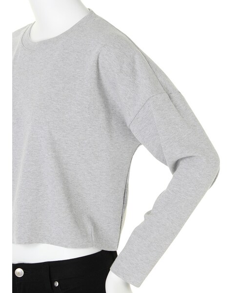 EMODA（エモダ）の「cut off ロングTシャツ（トップス・レディース・ホワイト/グレー/ブラック・S/M）」の12枚目の写真