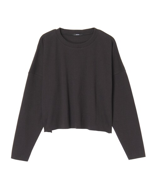 EMODA（エモダ）の「cut off ロングTシャツ（トップス・レディース・ホワイト/グレー/ブラック・S/M）」の2枚目の写真