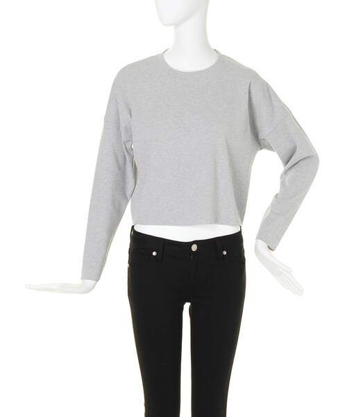 EMODA（エモダ）の「cut off ロングTシャツ（トップス・レディース・ホワイト/グレー/ブラック・S/M）」の8枚目の写真