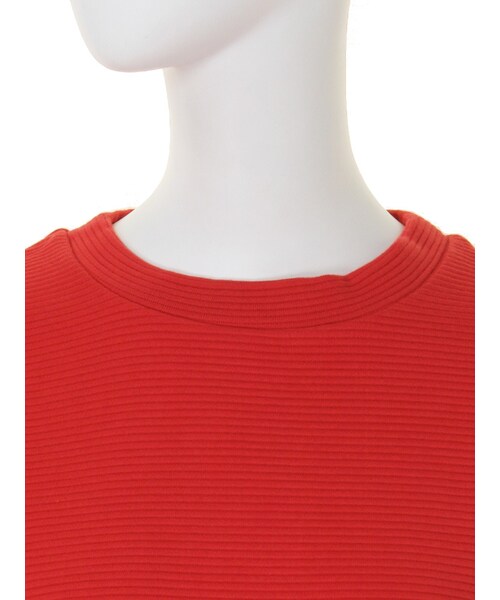 EMODA（エモダ）の「RIB BORDERトレーナー（トップス・レディース・ホワイト/ブラック/レッド/グリーン・F）」の16枚目の写真