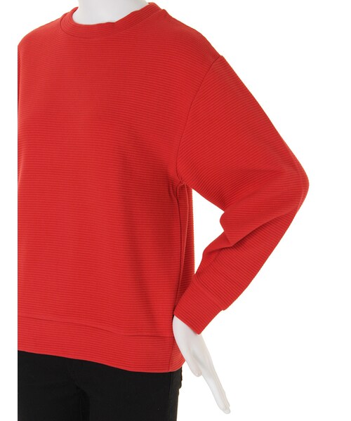 EMODA（エモダ）の「RIB BORDERトレーナー（トップス・レディース・ホワイト/ブラック/レッド/グリーン・F）」の17枚目の写真