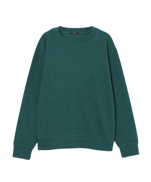 EMODA（エモダ）の「RIB BORDERトレーナー（トップス・レディース・ホワイト/ブラック/レッド/グリーン・F）」の3枚目の写真