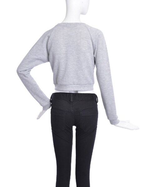 EMODA（エモダ）の「Pin UP LADYトレーナー（トップス・レディース・ホワイト/グレー/ブラック/アイスブルー・F）」の8枚目の写真