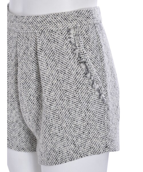 EMODA（エモダ）の「DENIM TWEED ハイウエスト ショートパンツ（パンツ・レディース・ホワイト/アイスブルー/インディゴ）」の10枚目の写真