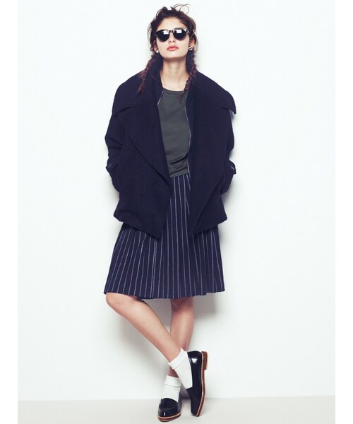 EMODA（エモダ）の「ウッドコンビローファー（シューズ・レディース・ホワイト/ブラック/キャメル・S/M/L）」の11枚目の写真