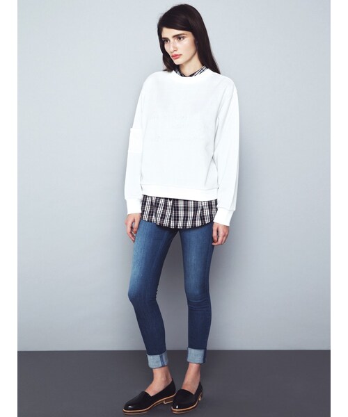 EMODA（エモダ）の「ウッドコンビローファー（シューズ・レディース・ホワイト/ブラック/キャメル・S/M/L）」の21枚目の写真