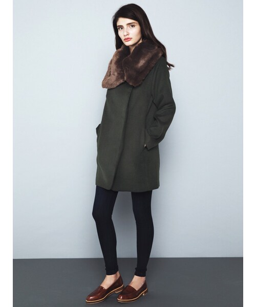 EMODA（エモダ）の「ウッドコンビローファー（シューズ・レディース・ホワイト/ブラック/キャメル・S/M/L）」の19枚目の写真