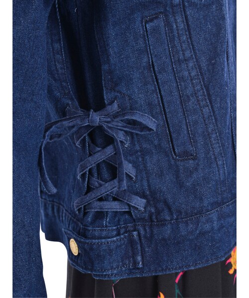 EVRIS（エヴリス）の「デニムＧジャン（ジャケット/アウター・レディース・ホワイト/アイスブルー/インディゴ・F）」の11枚目の写真