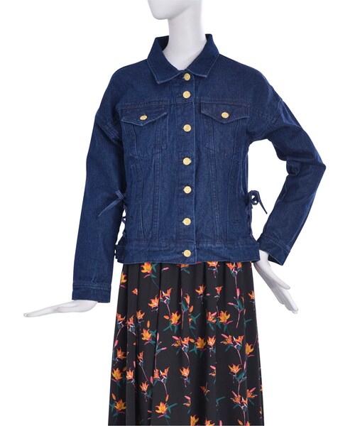 EVRIS（エヴリス）の「デニムＧジャン（ジャケット/アウター・レディース・ホワイト/アイスブルー/インディゴ・F）」の7枚目の写真