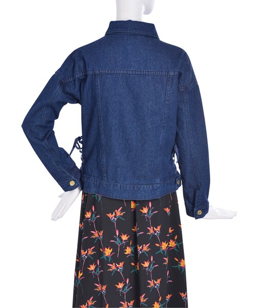 EVRIS（エヴリス）の「デニムＧジャン（ジャケット/アウター・レディース・ホワイト/アイスブルー/インディゴ・F）」の9枚目の写真