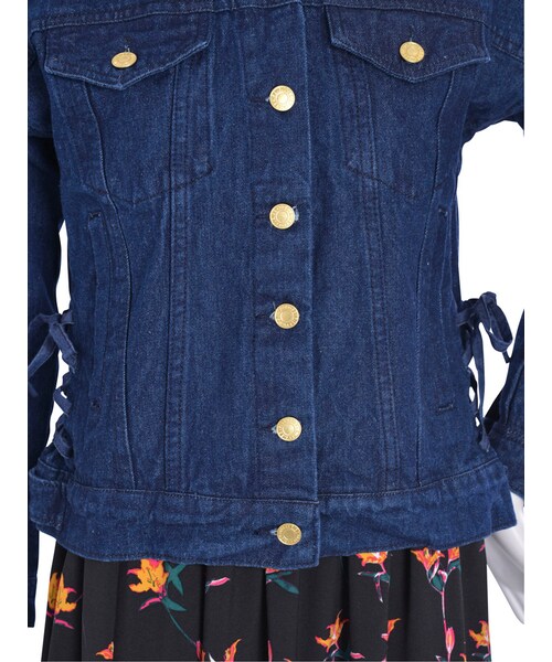 EVRIS（エヴリス）の「デニムＧジャン（ジャケット/アウター・レディース・ホワイト/アイスブルー/インディゴ・F）」の13枚目の写真