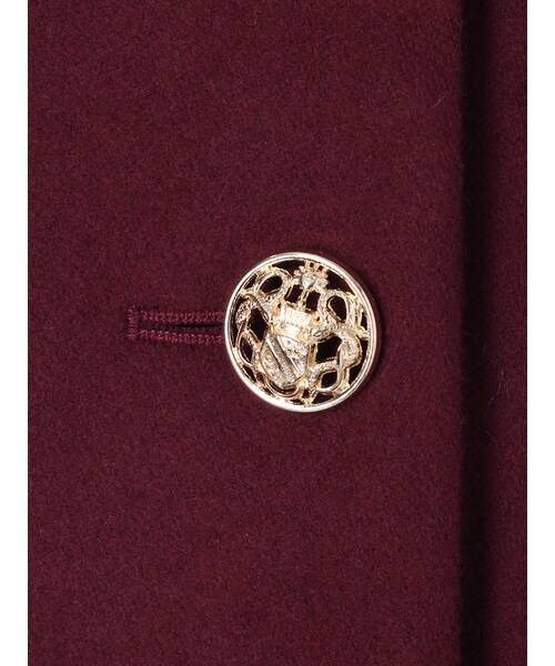 EVRIS（エヴリス）の「ビックショールウールロングコート（ジャケット/アウター・レディース・ブラック/ボルドー・F）」の13枚目の写真