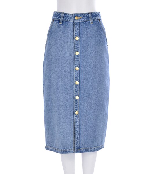 EVRIS（エヴリス）の「デニムロングスカート（スカート・レディース・ホワイト/アイスブルー/インディゴ・S/M）」の7枚目の写真