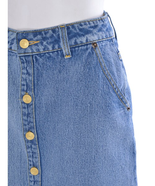 EVRIS（エヴリス）の「デニムロングスカート（スカート・レディース・ホワイト/アイスブルー/インディゴ・S/M）」の13枚目の写真