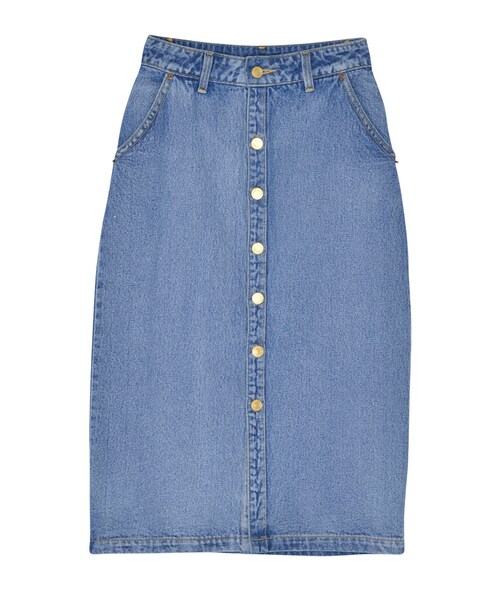 EVRIS（エヴリス）の「デニムロングスカート（スカート・レディース・ホワイト/アイスブルー/インディゴ・S/M）」の2枚目の写真