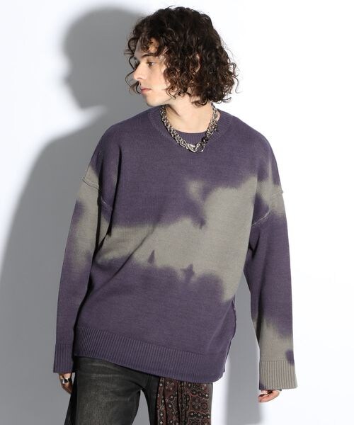 HARE（ハレ）の「グラデスプレープリントニットプルオーバー（）」 - WEAR