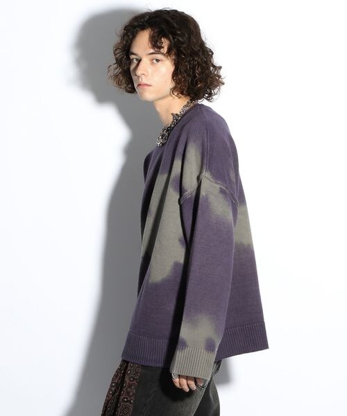 HARE（ハレ）の「グラデスプレープリントニットプルオーバー（）」 - WEAR 