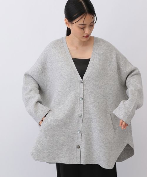 ABYTS グレー カーディガン アー・ヴェ・ヴェ a.v.v エリツキカーディガン （ダークグレー