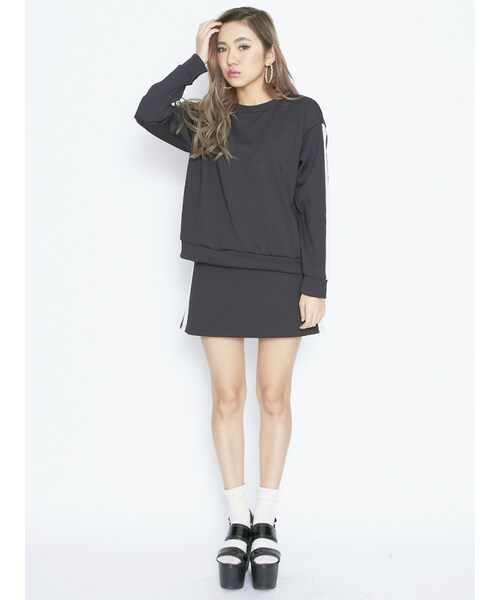 EVRIS（エヴリス）の「サイドラインダイバースカート（スカート・レディース・ホワイト/ブラック・S/M）」の3枚目の写真