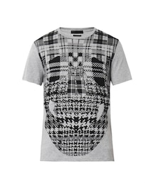 Alexander McQueen | Alexander McQueen Checked skull-print T-shirt(Tシャツ/カットソー)