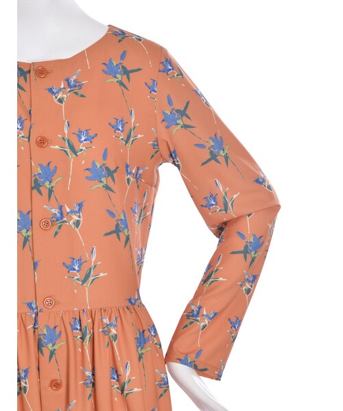 EVRIS（エヴリス）の「ミスティックフラワーシャツワンピ（ワンピース/ドレス・レディース・ホワイト/ブラック/オレンジ・F）」の11枚目の写真