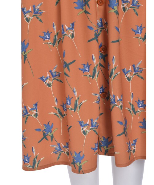 EVRIS（エヴリス）の「ミスティックフラワーシャツワンピ（ワンピース/ドレス・レディース・ホワイト/ブラック/オレンジ・F）」の13枚目の写真