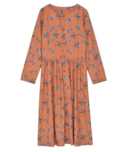 EVRIS（エヴリス）の「ミスティックフラワーシャツワンピ（ワンピース/ドレス・レディース・ホワイト/ブラック/オレンジ・F）」の3枚目の写真