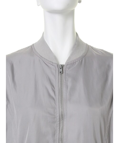 GYDA（ジェイダ）の「ロングＭＡ－１ブルゾン（ジャケット/アウター・レディース・グレー/カーキ・F）」の9枚目の写真