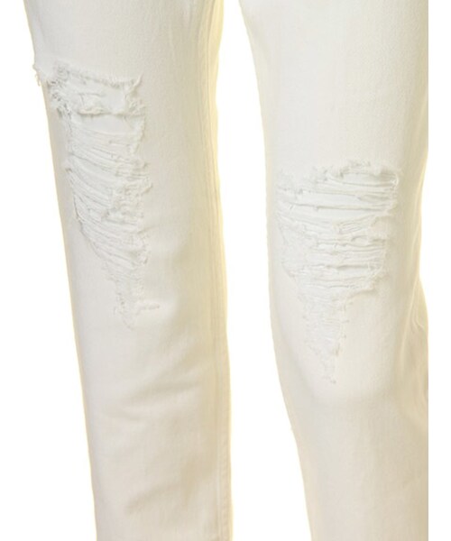GYDA（ジェイダ）の「ダメージルーズパンツ（パンツ・レディース・オフホワイト/ブラック・XS/S/M）」の8枚目の写真