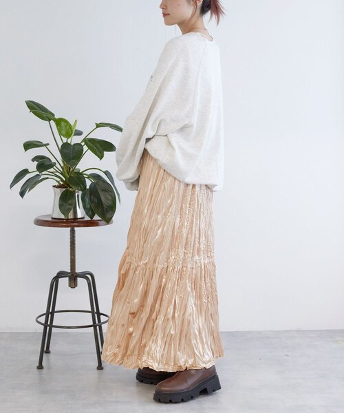 w closet（ダブルクローゼット）の「しわ加工後ろリボンカシュクール