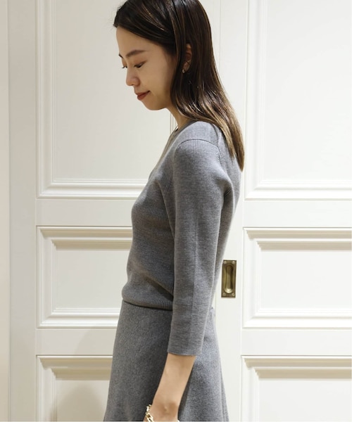 ＊美品＊MUSE de Deuxieme Classe／リブ　ニット　ブラック MUSE de Deuxieme classe（ミューズデドゥーズィエムクラス）の