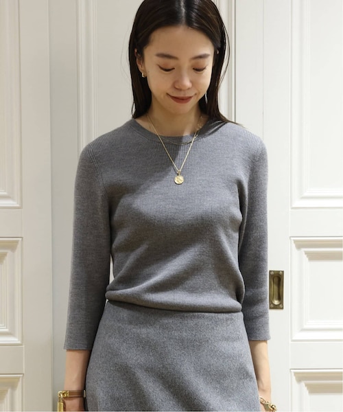 ＊美品＊MUSE de Deuxieme Classe／リブ　ニット　ブラック MUSE de Deuxieme classe（ミューズデドゥーズィエムクラス）の