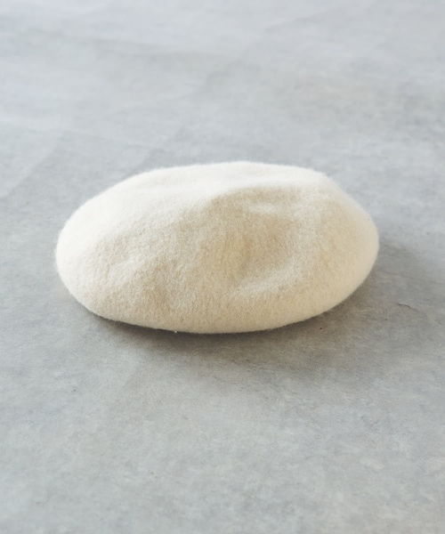 un dix cors(アンディコール)の「バスクベレー(ハンチング/ベレー帽・レディース・アイボリー/ブラック・F)」の1枚目の写真