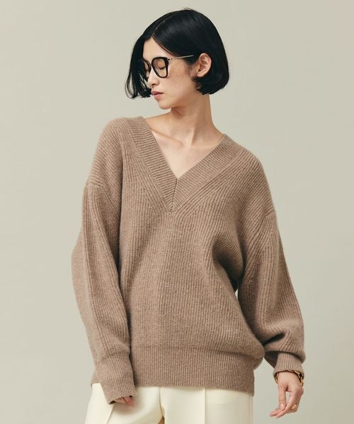 ウールカシミヤVネックアゼニットプルオーバー 【公式通販】