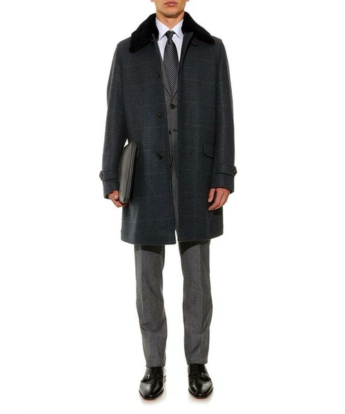 BRIONI（ブリオーニ）の「Brioni Prince of Wales cashmere and mink