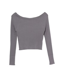 GYDA | オフショルリブニットTOPS(トップス)