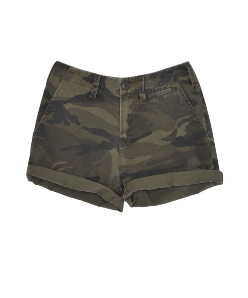 GYDA（ジェイダ）の「カモフラロールアップショートパンツ（パンツ・レディース・ベージュ/カーキ・S/M）」の2枚目の写真