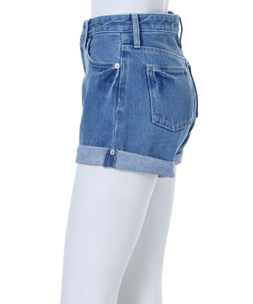GYDA（ジェイダ）の「ロールアップデニムショートパンツ（パンツ・レディース・ブルー/アイスブルー・S）」の13枚目の写真