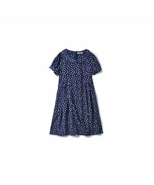 Haco ハコ の Nusy 小花柄がかわいいまる衿ワンピース ワンピース Wear